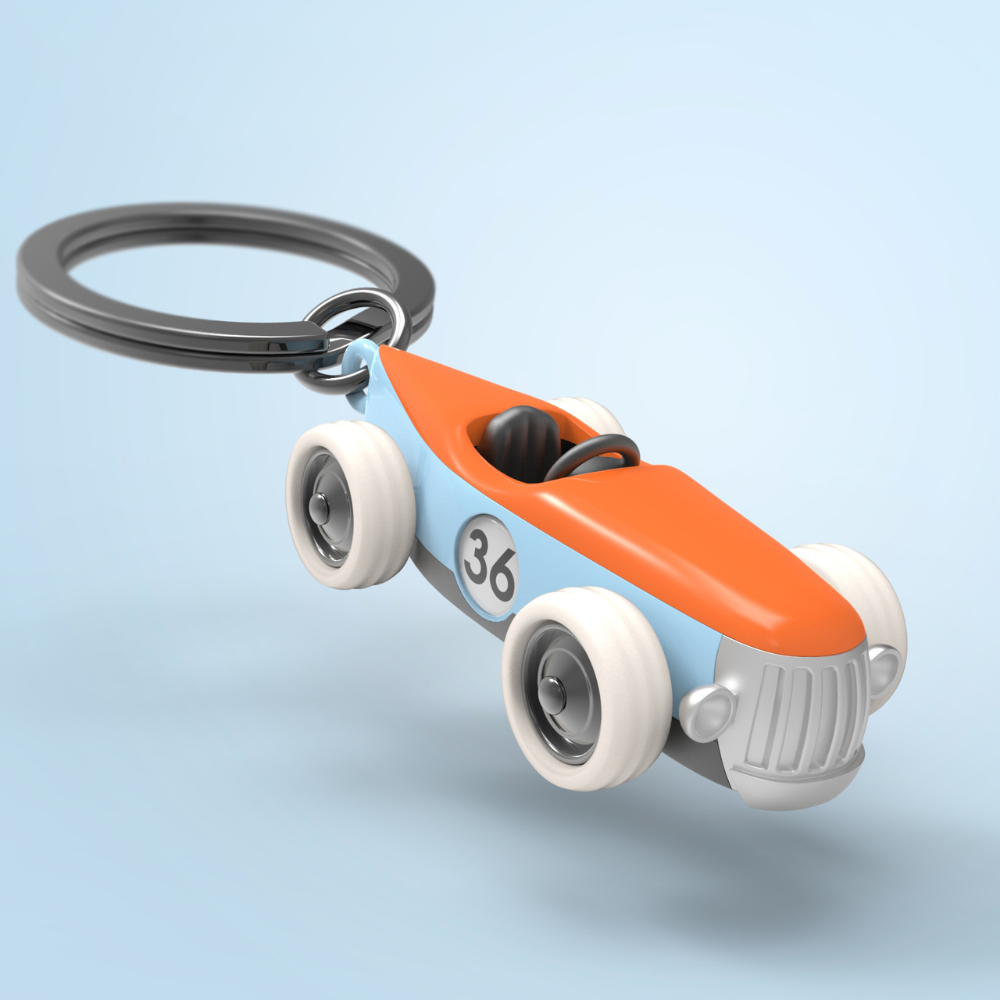 Metalmorphose/MTM 懷舊賽車鑰匙圈 比利時鑰匙圈 質感鑰匙圈 精品鑰匙圈-細節圖4