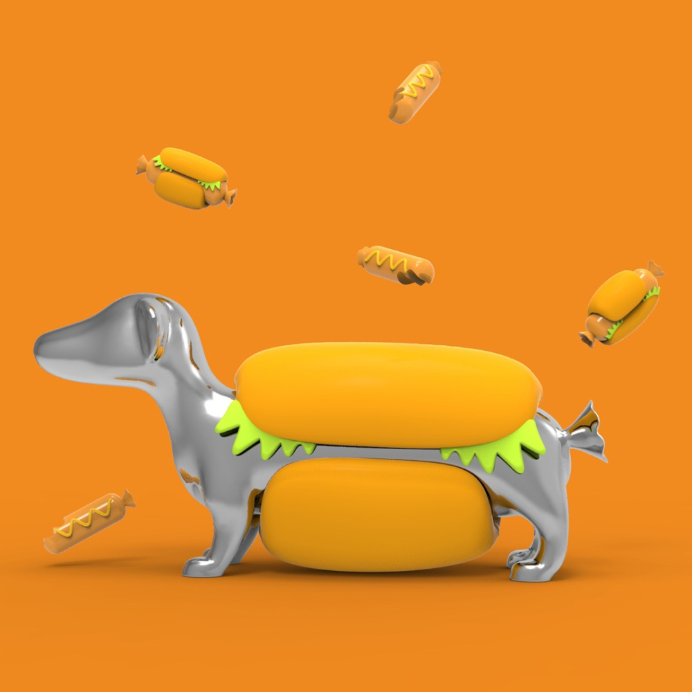 Metalmorphose/MTM 臘腸狗鑰匙圈 比利時鑰匙圈 質感鑰匙圈 精品鑰匙圈-細節圖2