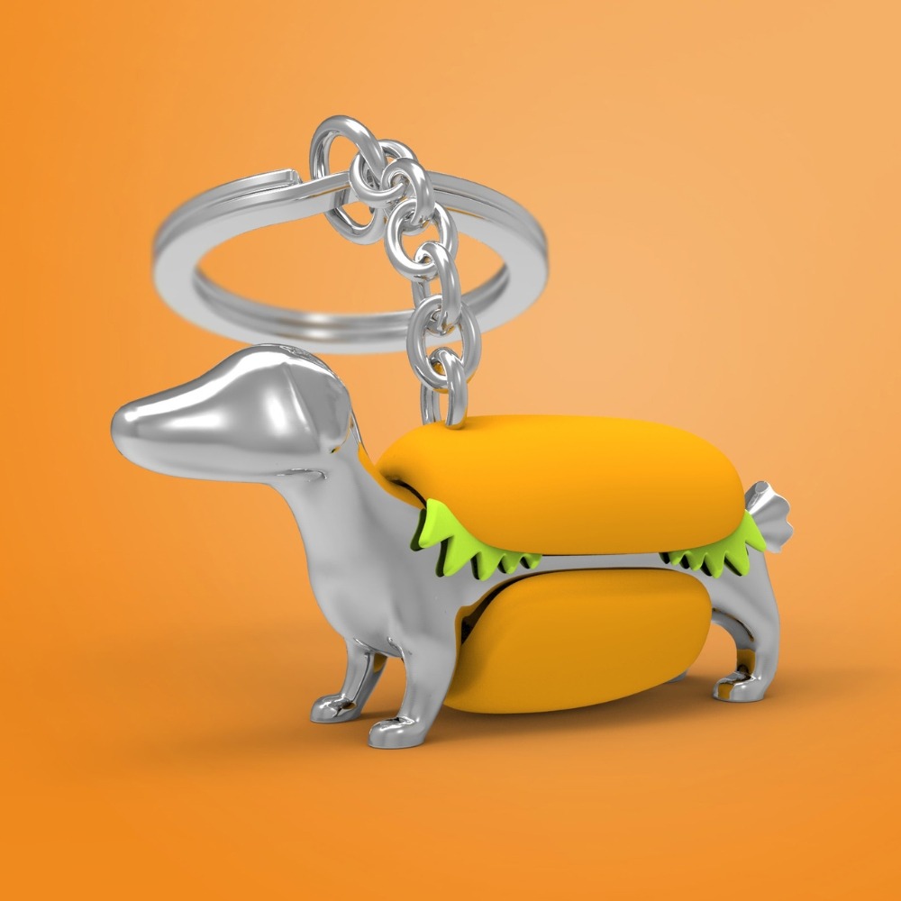 Metalmorphose/MTM 臘腸狗鑰匙圈 比利時鑰匙圈 質感鑰匙圈 精品鑰匙圈-細節圖5
