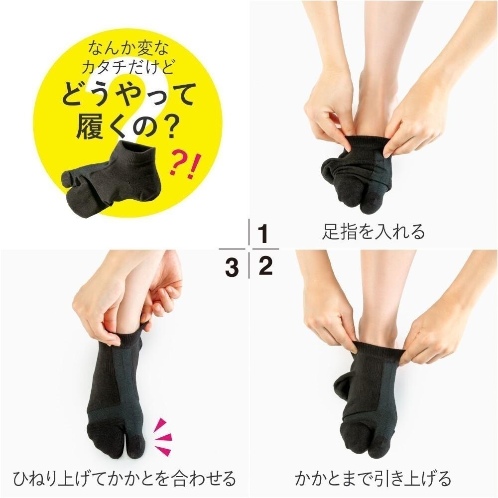 ✨拇指外翻分趾襪✨現貨 日本Alphax 拇指外翻襪 腳踝護具 足弓支撐 分趾襪 拇指外翻 矯正襪 機能襪 日本原裝-細節圖3