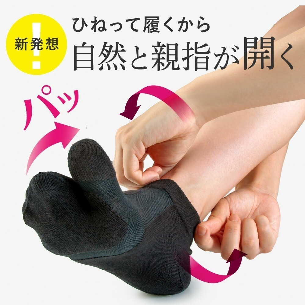 ✨拇指外翻分趾襪✨現貨 日本Alphax 拇指外翻襪 腳踝護具 足弓支撐 分趾襪 拇指外翻 矯正襪 機能襪 日本原裝-規格圖7