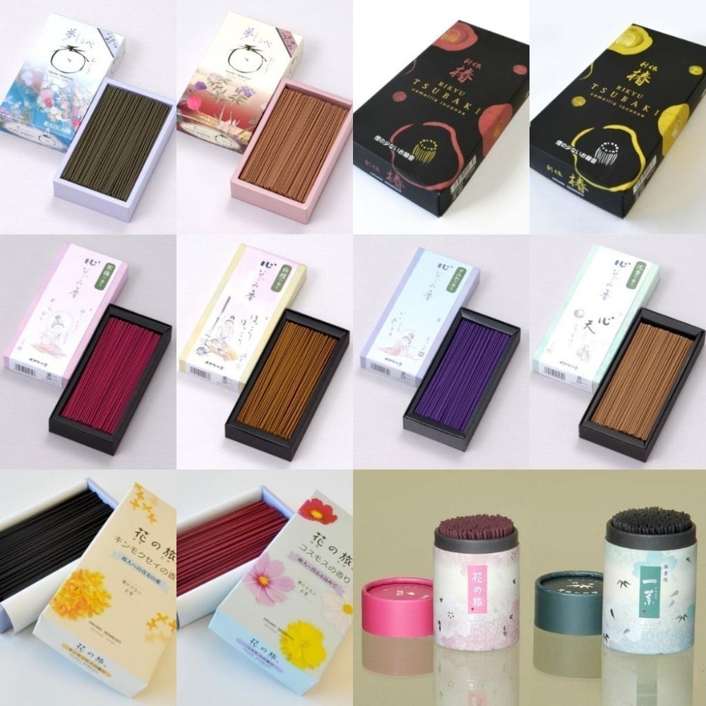 ✨奧野晴明堂✨現貨 線香 檀香 薰香 沉香 白檀 臥香 老山檀香 檜木 日本線香 微煙線香 天然線香 手工線香 京都線香-細節圖2