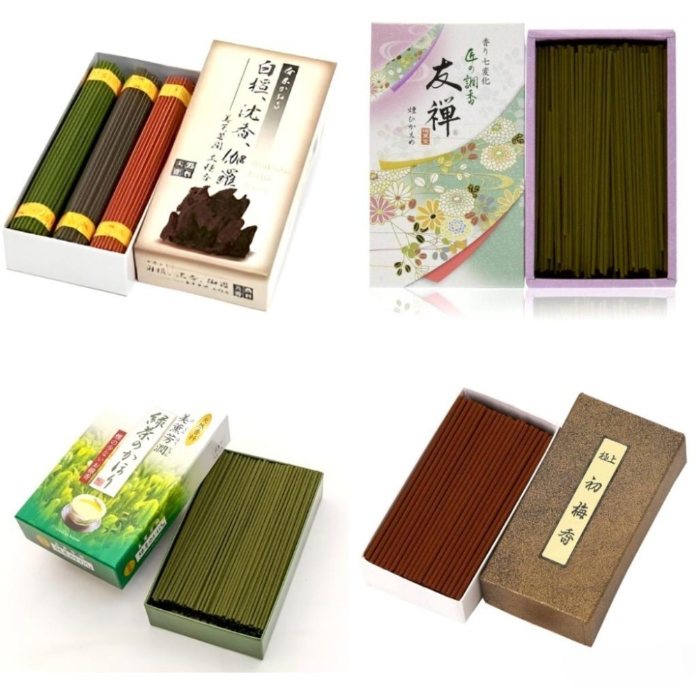 ✨梅薰堂✨現貨 線香 檀香 薰香 沉香 白檀 臥香 老山檀香 檜木 日本線香 微煙線香 天然線香 手工線香 京都線香-細節圖3