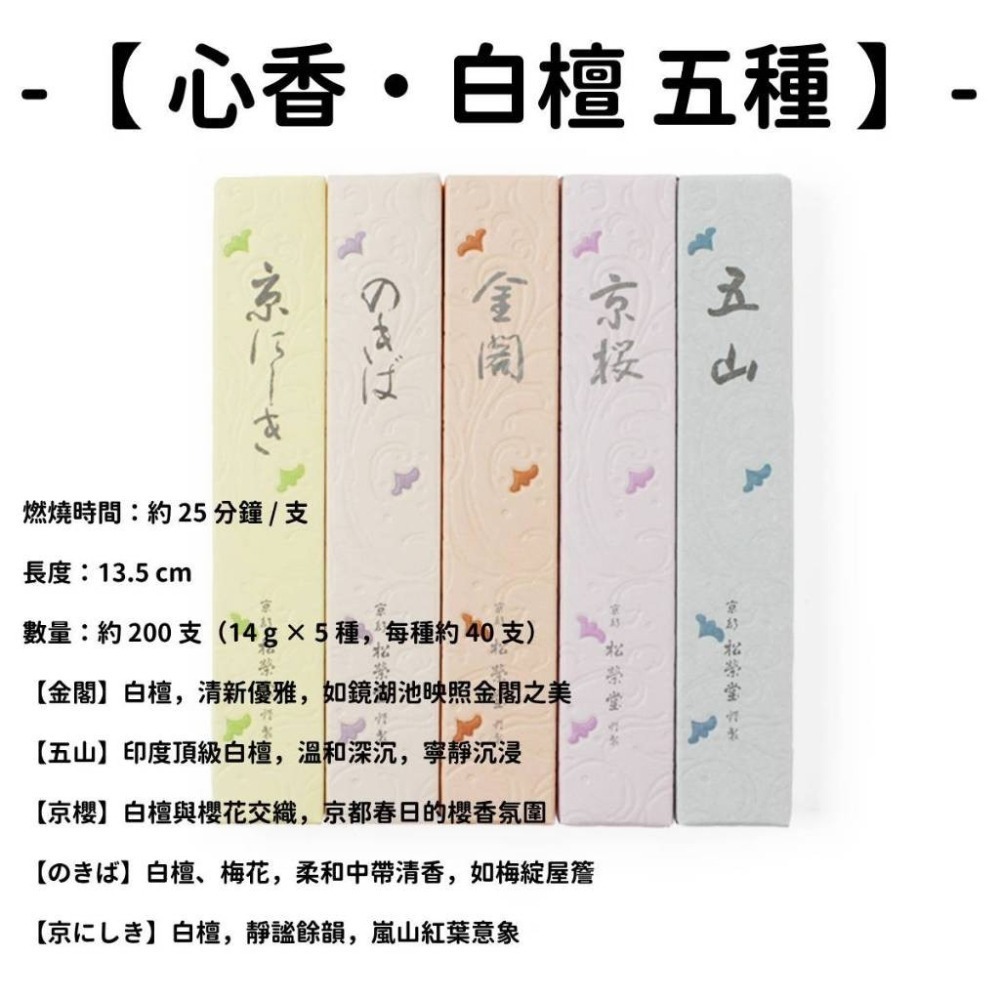 ✨松榮堂✨現貨 線香 檀香 薰香 沉香 白檀 臥香 老山檀香 檜木 日本線香 微煙線香 天然線香 手工線香 京都線香-細節圖9