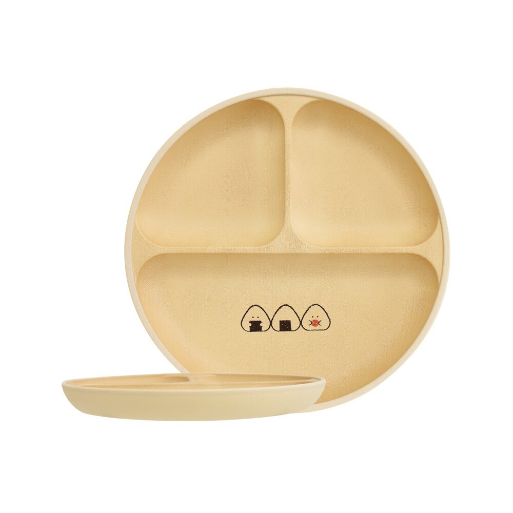 ✨露營必買✨【飯糰木紋午餐盤】【F32】餐盤 碗盤  盤子 餐具 露營餐具 日本盤子 日本餐具 分隔盤 日本餐盤 現貨-細節圖6