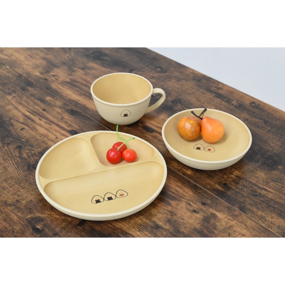 ✨露營必買✨【飯糰木紋午餐盤】【F32】餐盤 碗盤  盤子 餐具 露營餐具 日本盤子 日本餐具 分隔盤 日本餐盤 現貨-細節圖7