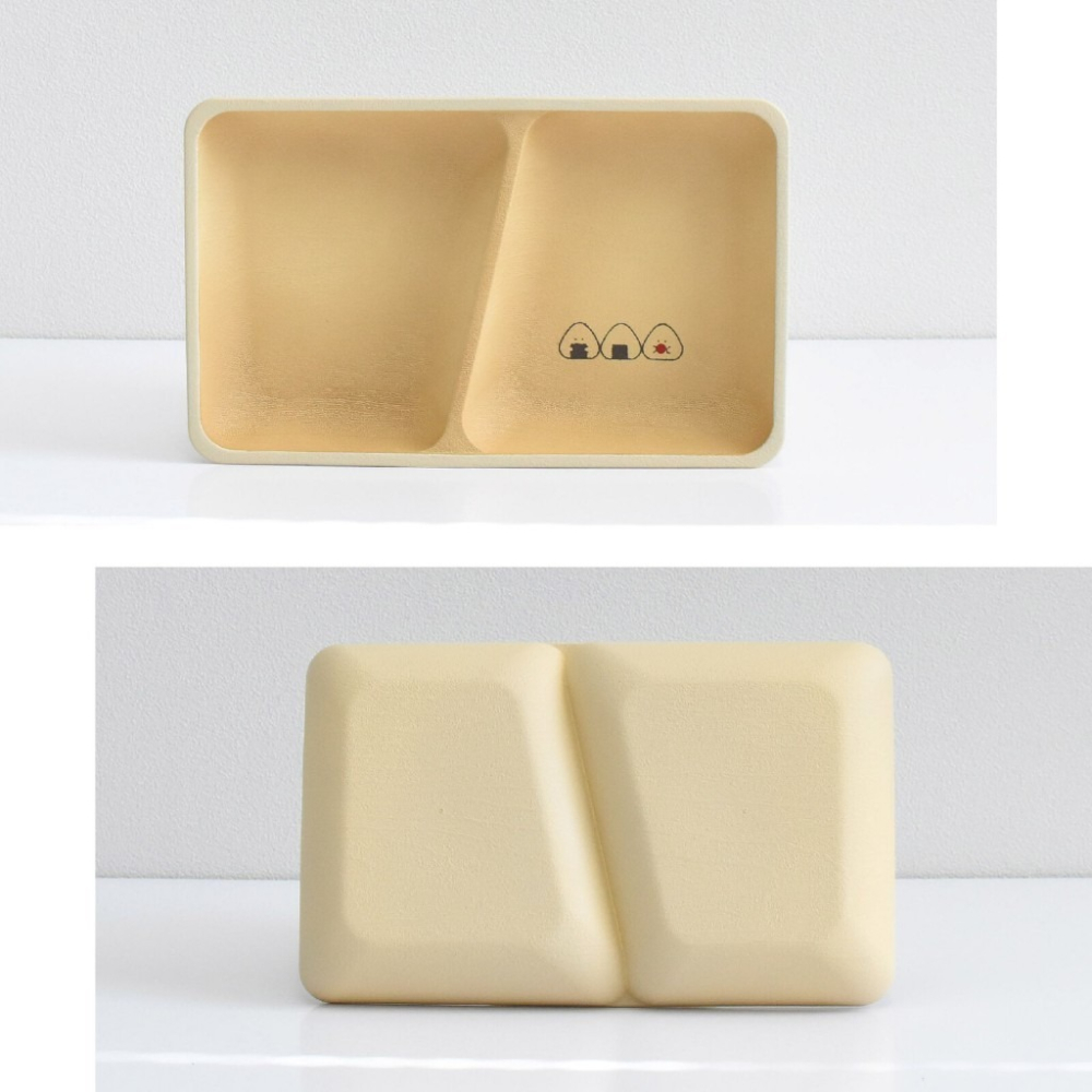 ✨飯糰方形分隔盤✨【F31】現貨 日本製 餐盤 碗盤 盤子 餐具 露營餐具 日本盤子 日本餐具 分隔盤 日本餐盤-細節圖3