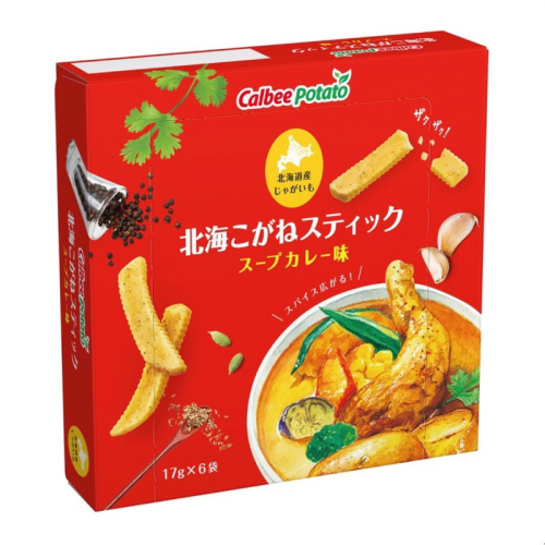 日本🇯🇵北海道 CALBEE薯條 湯咖哩口味6袋入