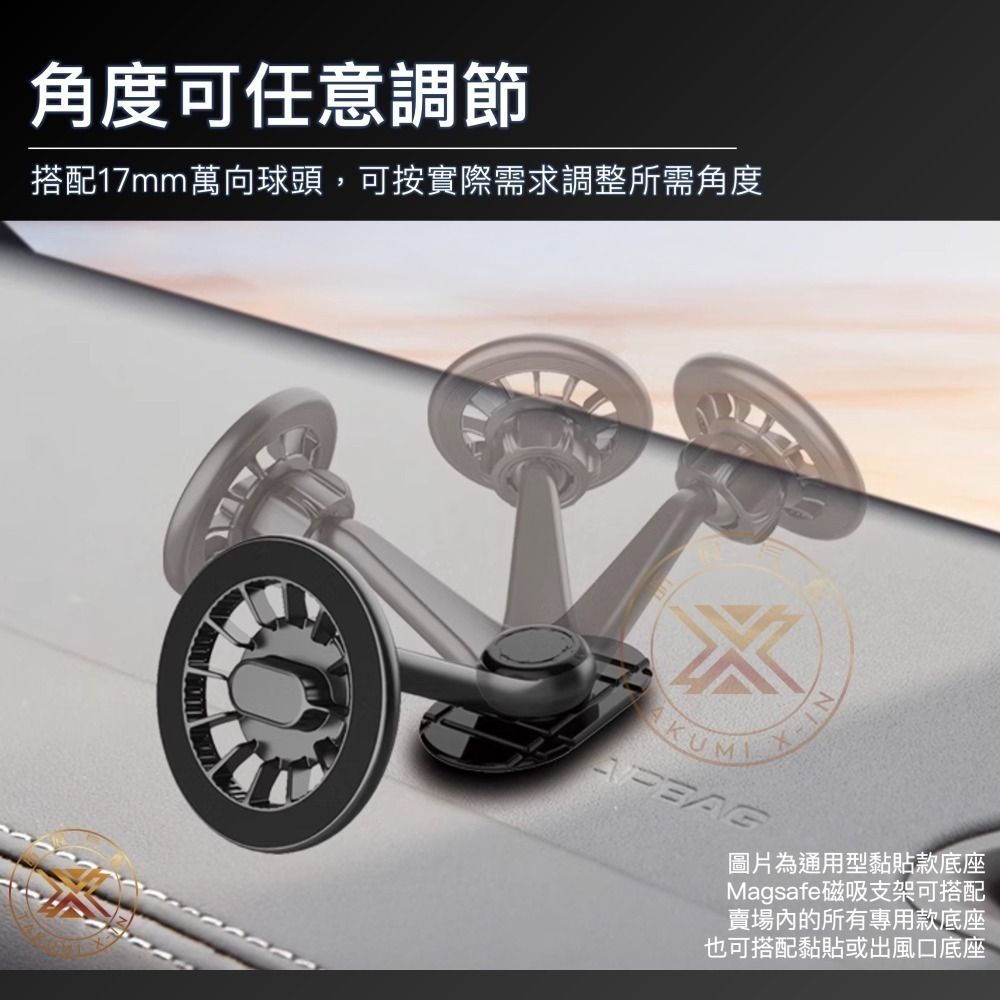 【昕展】 台灣現貨 Magsafe 規格 磁吸 手機架 手機支架 蘋果 CRV HRV FIT CC YC 周邊-細節圖4