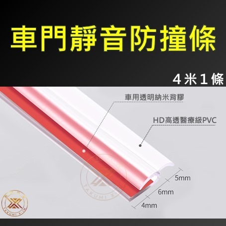 【昕展】 台灣現貨 隱形 車門 靜音 防撞 膠條 防撞條 防撞膠條 高清 高透 氣密 醫療級 改裝 配件 必備-規格圖8