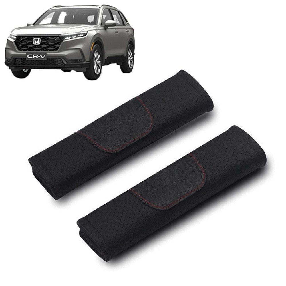 【昕展】 本田 皮質 安全帶 護套 肩套 護肩套 皮革 HONDA CRV6 CRV5 HRV FIT Odyssey-細節圖2