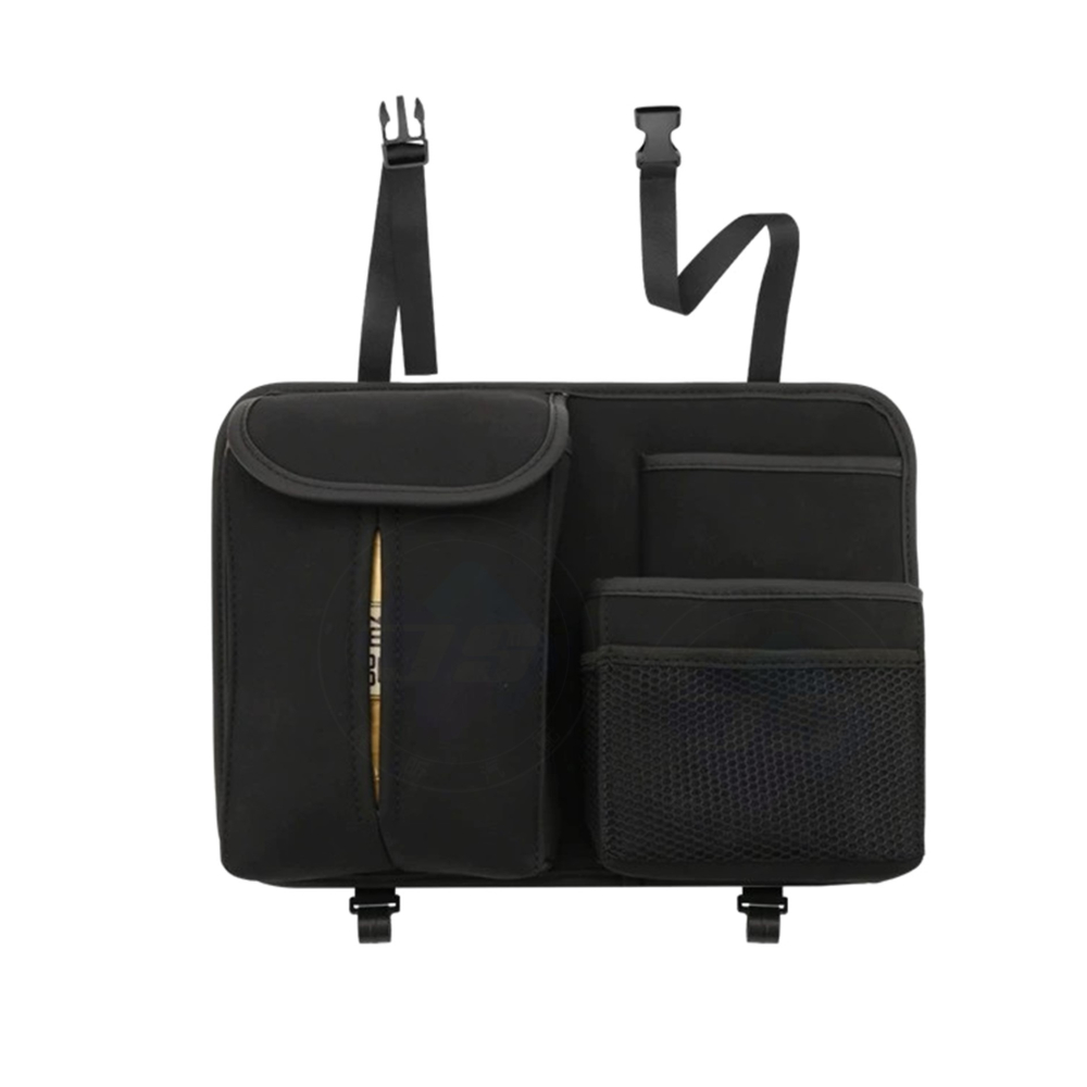 【新展】台灣現貨 簡易型 椅背 收納袋 置物袋 椅背收納袋 車用 車載 前座 收納 置物 小型 頭枕 配件 汽車百貨-細節圖2