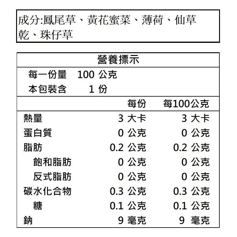 新光 洛神酸梅湯/青草茶/仙草茶 (100g)【現貨 附發票】-細節圖7