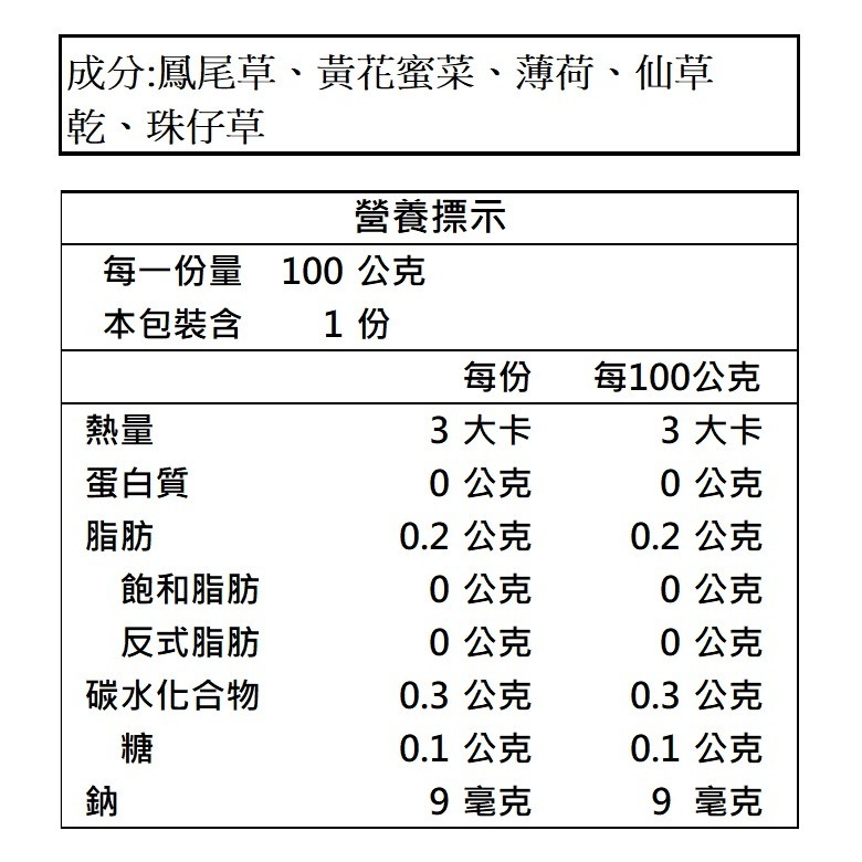 新光 黑豆決明子麥茶/洛神酸梅湯/青草茶/仙草茶 (100g)【現貨 附發票】-細節圖7