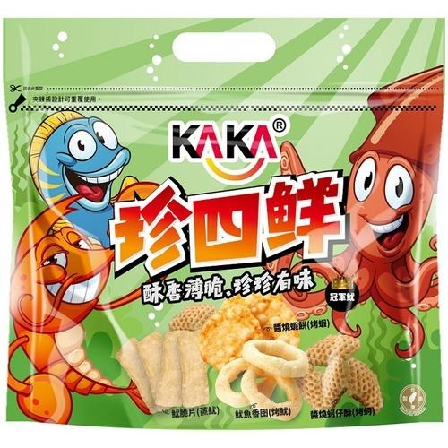 KAKA珍四鮮 冠軍蝦/冠軍魷/冠軍魚十三香口味(120g/袋)【現貨 附發票】【超取上限8包】-細節圖2