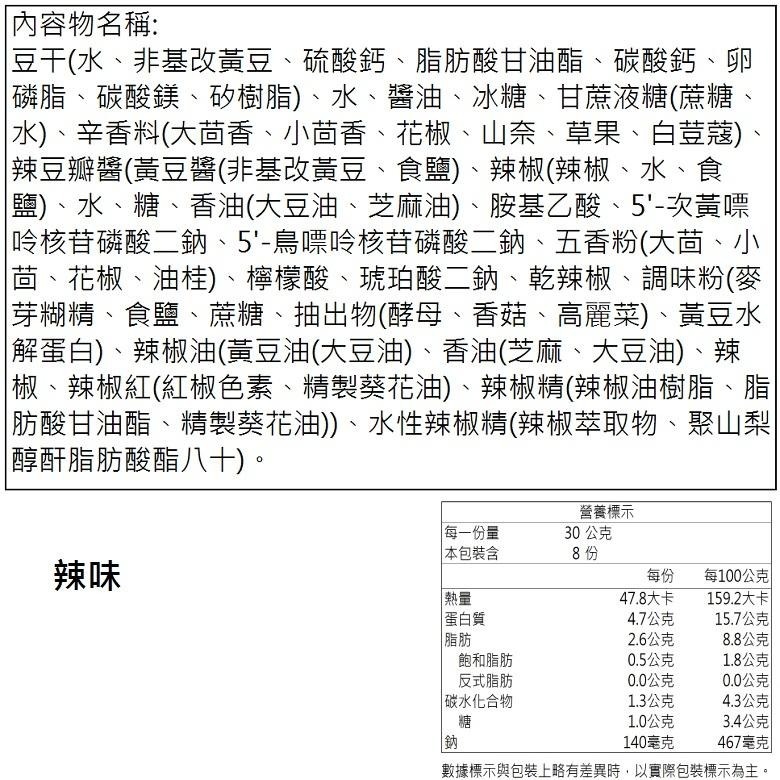 所長茶葉蛋 豆干 240g/包(8塊入) (蒜味/辣味/沙茶)【現貨 附發票】-細節圖8