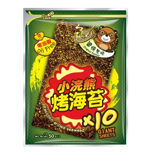 小浣熊 烤海苔 原味/辣味 50g/包【現貨 附發票】-細節圖2