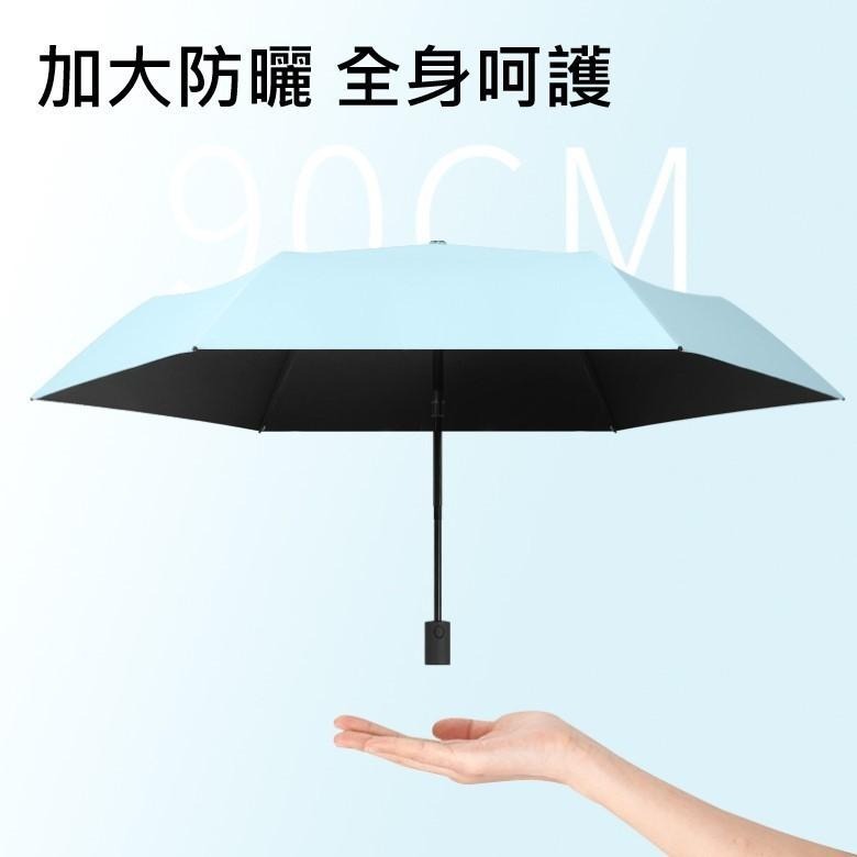 輕量 節節收 UV自動折傘 (米白色/淺粉色/淺藍色/抹茶綠/霧藍色)【現貨 附發票】-細節圖7