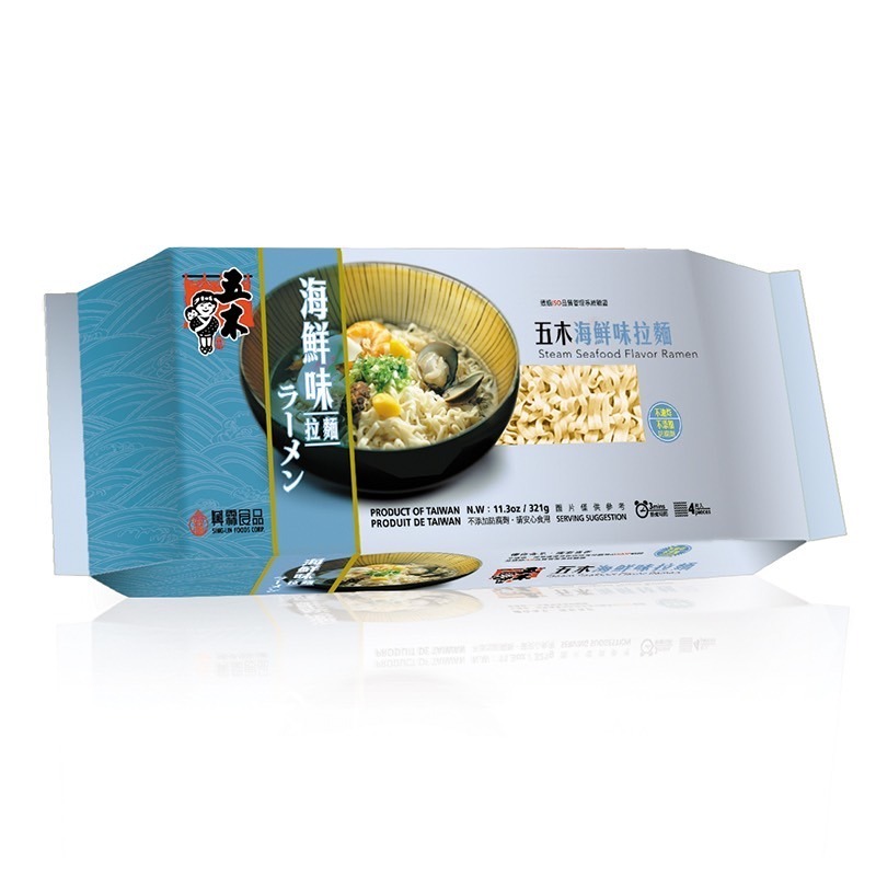 五木 拉麵 (牛肉味拉麵/肉燥味拉麵/香菇味拉麵/海鮮味拉麵 )321g  【現貨 附發票】-規格圖4