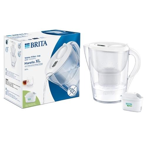 BRITA Marella馬利拉濾水壺3.5L+MXPRO濾芯(共1壺1芯) (白/藍)【現貨 附發票】-細節圖2
