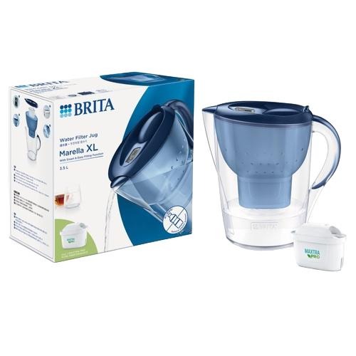 BRITA Marella馬利拉濾水壺3.5L+MXPRO濾芯(共1壺1芯) (白/藍)【現貨 附發票】-細節圖3
