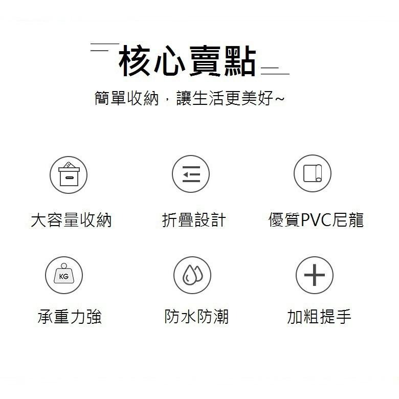 PVC透明手提棉被衣物收納袋L(灰/橘/藏青)【現貨 附發票】-細節圖9