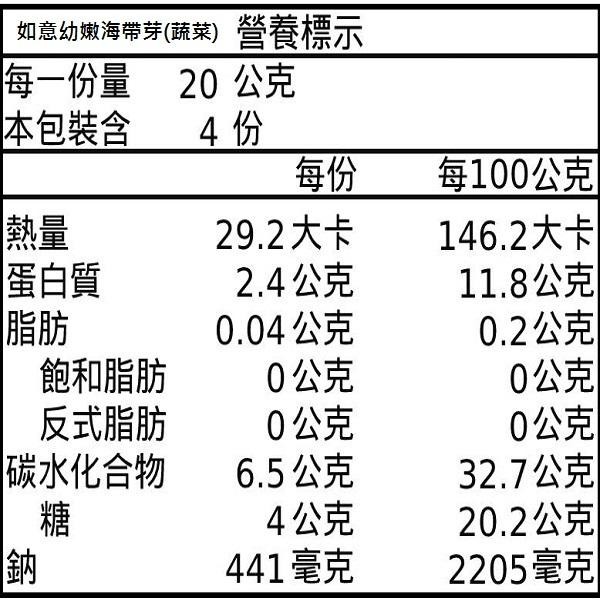 《素食》如意 幼嫩海帶芽(清包/蔬菜) 【現貨 附發票】-細節圖5