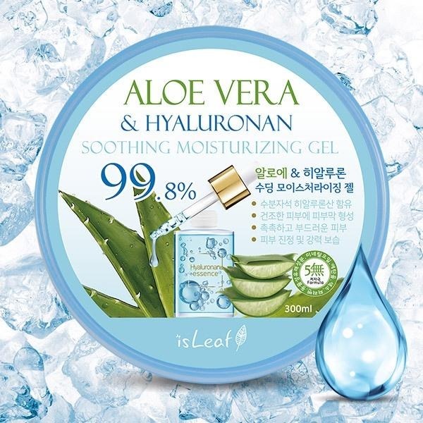 《韓國isLeaf》玻尿酸蘆薈保濕凝凍(300ml/罐)【現貨 附發票】-細節圖2