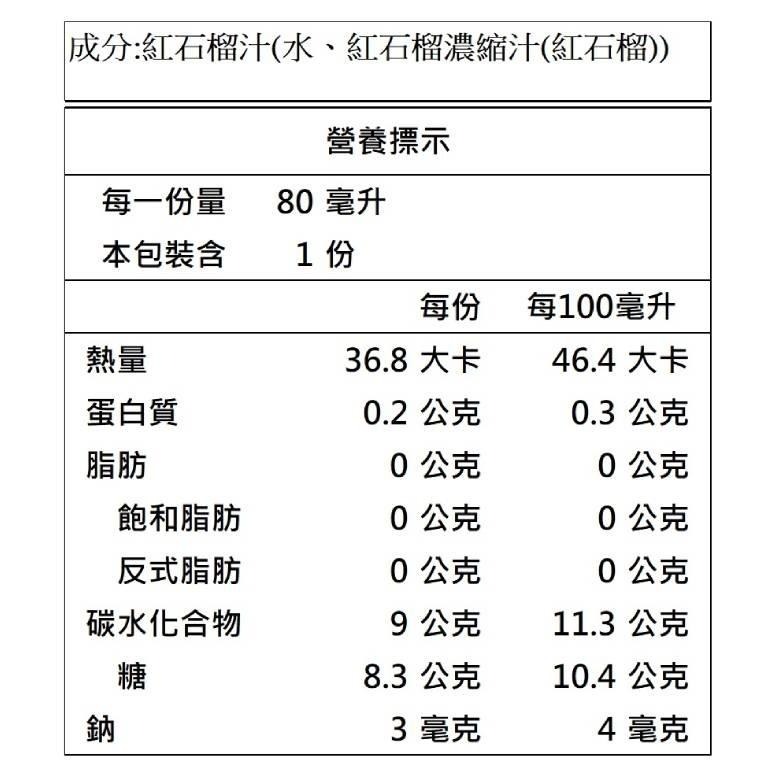 【免運】韓國BOTO 高濃度紅石榴美妍飲(80mlx100包)/箱【現貨 附發票】-細節圖2