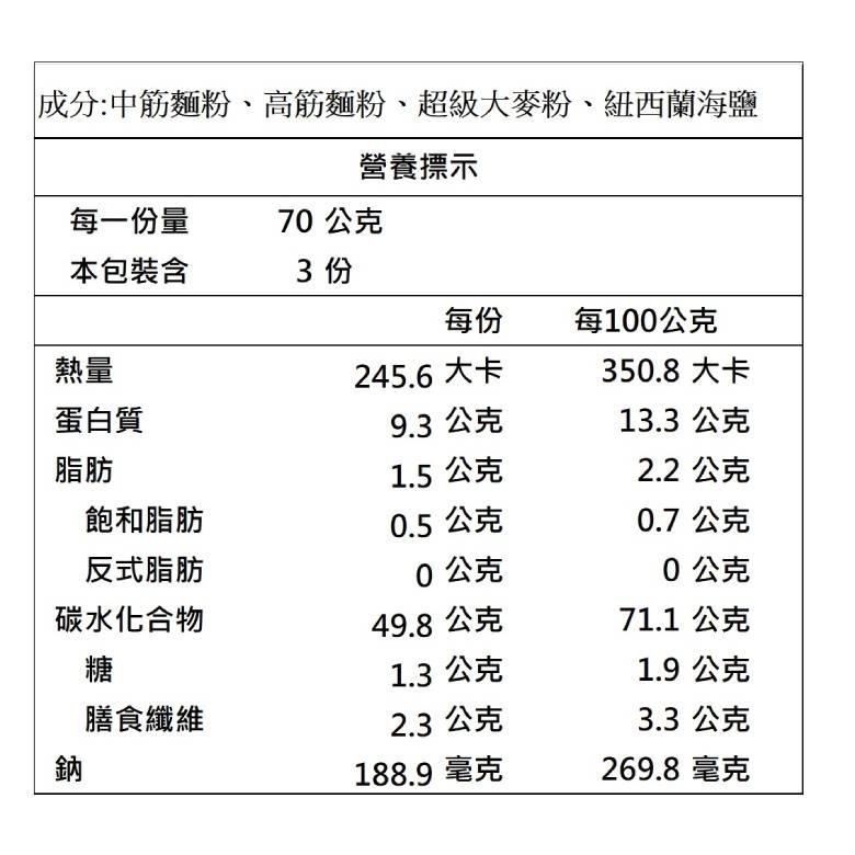 天廚 超級大麥麵 (210g/包)【現貨 附發票】-細節圖2