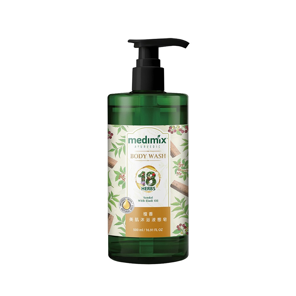 MEDIMIX 阿育吠陀秘方 沐浴液態皂 (檀香/草本/寶貝) (增量版500ml)【現貨 附發票】-規格圖4