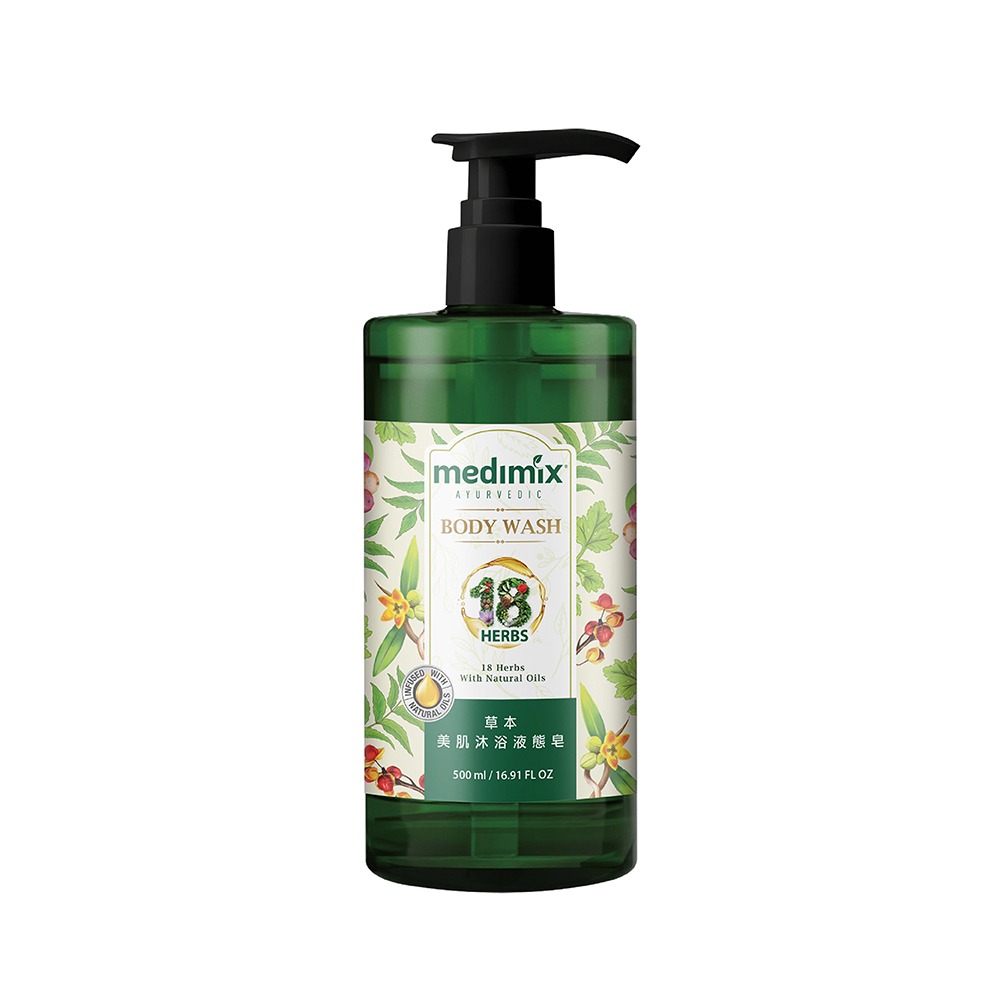 MEDIMIX 阿育吠陀秘方 沐浴液態皂 (檀香/草本/寶貝) (增量版500ml)【現貨 附發票】-規格圖4