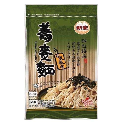 新宏 蕎麥麵/蕎麥關廟麵/蕎麥麵線 (360g-600g/袋)【現貨 附發票】-細節圖3