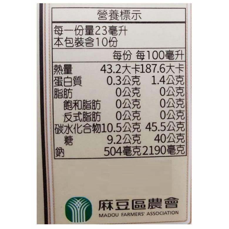 麻豆農會 沾醬系列 230ml (柚香和風/淬釀柚香/醇釀酪梨)-細節圖3