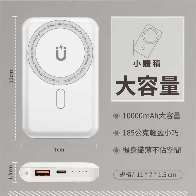WiWU 磁吸無線充 行動電源 (白/藍) WE-PB-04TW 【現貨 附發票】-細節圖5
