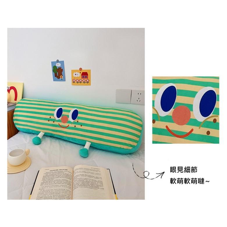 大眼條紋抱枕(綠條紋斜眼/藍條紋鬥雞眼/藍色斜眼)【現貨 附發票】-細節圖4