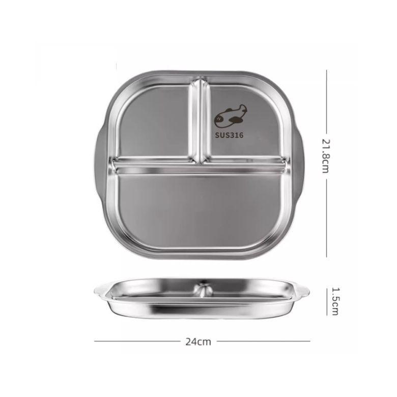 304不鏽鋼分格餐盤(方形/圓形)【現貨 附發票】-細節圖5