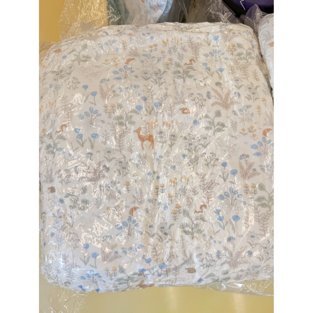 【現貨】韓國製 森林花境 100%天絲莫代爾厚款四季被 韓國被-粉/藍-細節圖5