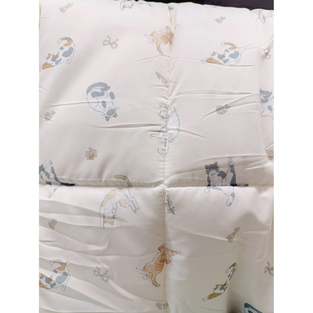 【現貨】韓國製 maatila 擁抱系列 無塵 超細纖維厚款四季被 韓國被 -貓咪樂園/可愛汪汪/綠意花束/粉嫩小白兔-細節圖2