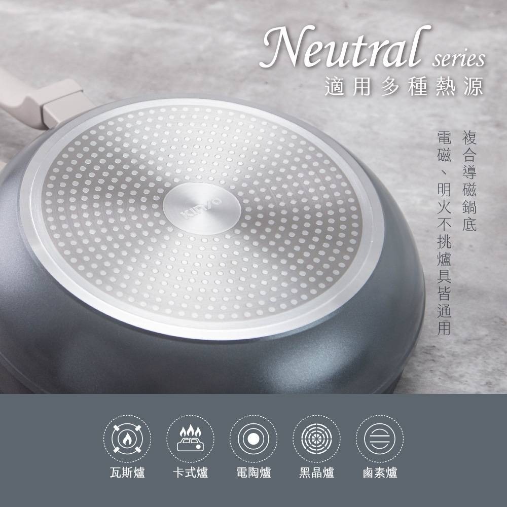 【免運】KINYO IH陶瓷塗層不沾炒鍋30cm【現貨】-細節圖6