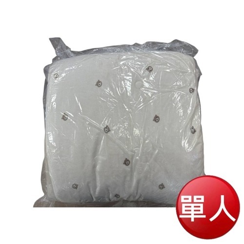 【現貨免運】韓國製 雙面牛奶絨熊熊冬被(150*200)-淺灰/杏色-細節圖2