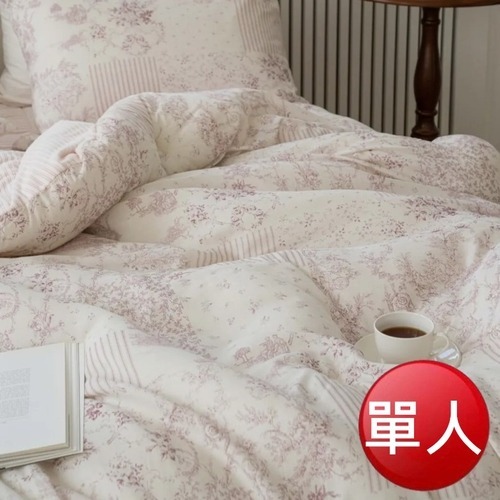 【現貨免運】韓國製 普羅旺斯 天絲莫代爾+毛絨雙材質冬被(150*200)-粉/杏色/灰-規格圖6