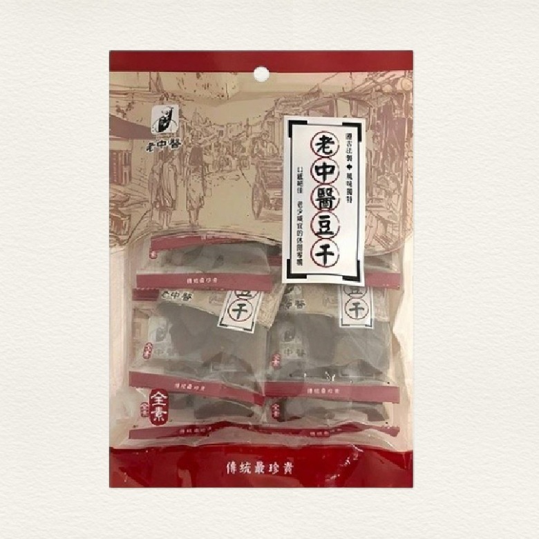 老中醫豆干-中丁/蒜味/印干 250g【現貨】-規格圖4