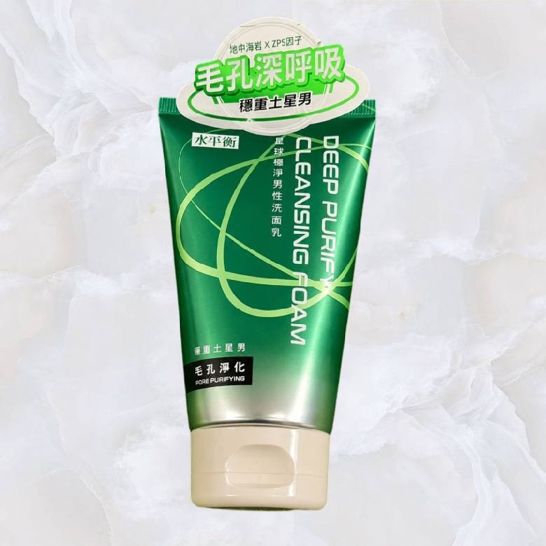 水平衡星球極淨男性洗面乳-極淨控油/毛孔淨化/抗痘調理 100g【現貨】-規格圖1