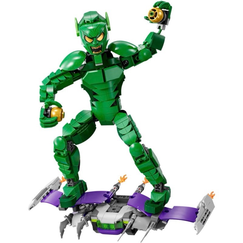 LEGO ® MARVEL 漫威系列 76284 綠惡魔Green Goblin Construction Figure-細節圖3