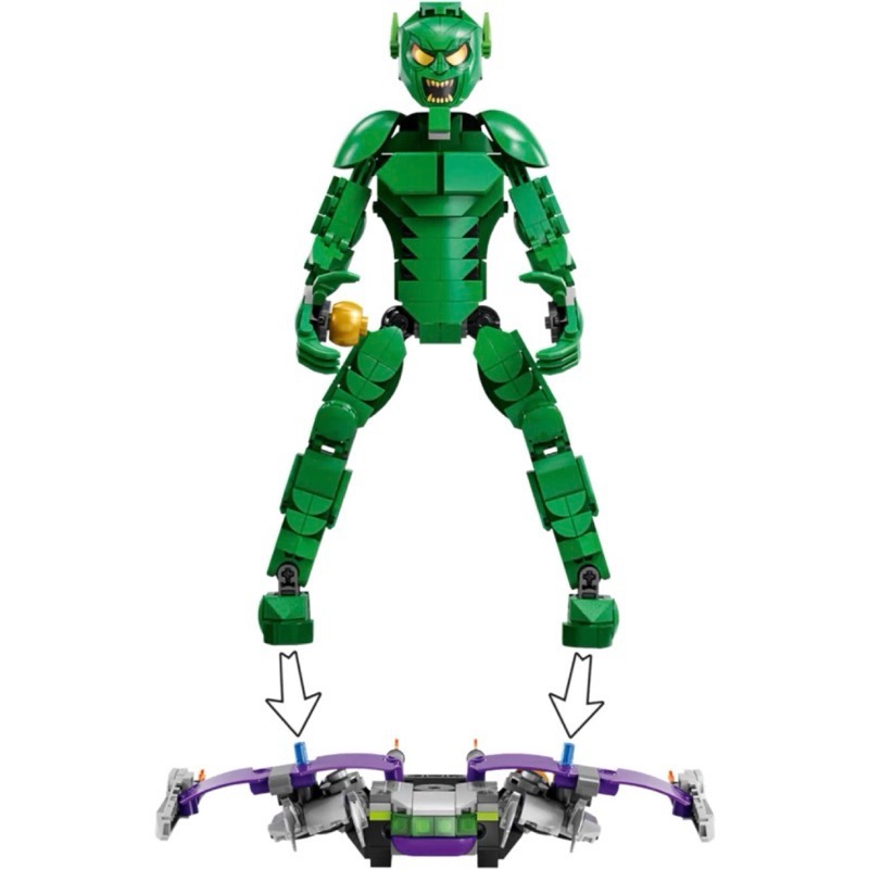 LEGO ® MARVEL 漫威系列 76284 綠惡魔Green Goblin Construction Figure-細節圖5