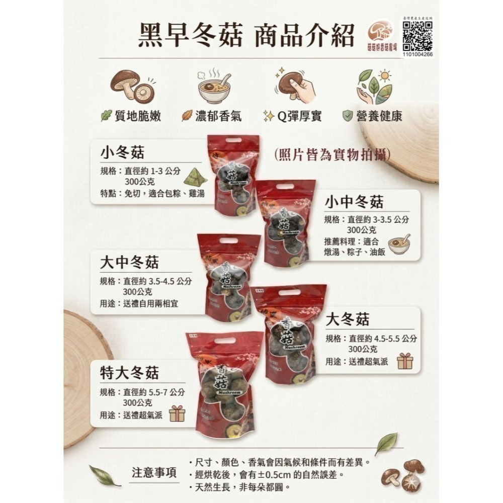 【山城之味】台灣埔里黑早冬菇・香氣最濃(產地直送)-細節圖2