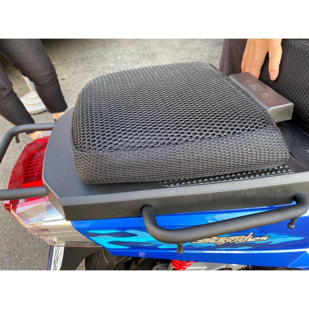 機車坐墊降溫【誠都牌™️】雙座機車隔熱網椅套 - 適用4MICA/大樂/金發財/超級金牌 CT125 【台灣製👍】-規格圖7