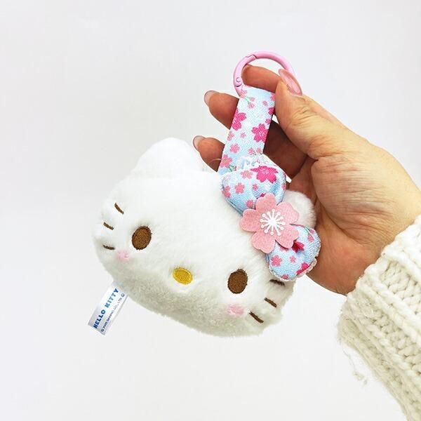 【現貨】三麗鷗 和風頭型娃娃鑰匙圈 SANRIO 日本正版 抹茶 櫻花 紅-規格圖4