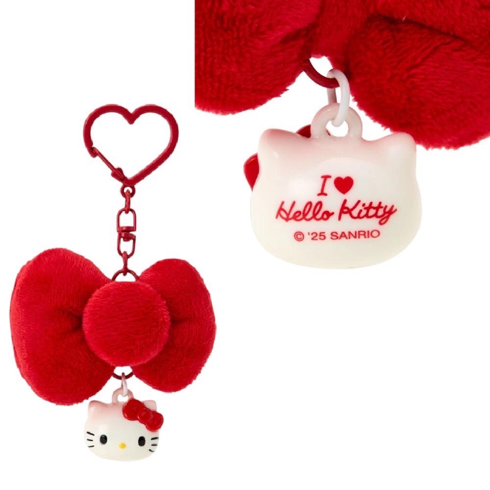 【現貨】三麗鷗 I Love Hello Kitty 蝴蝶結愛心扣 SANRIO 日本正版 KT-規格圖1